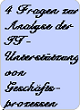 Selbstanalyse Gesch&auml;ftsprozesse